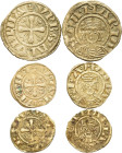 FRANCE / FÉODALES - FRANCE / FEUDAL
Clermont (évêché de), anonymes (XIIIe siècle). Lot d’1 denier et 2 oboles ND.
Dy.830, 831 ; Argent - 1,04 - 0,45 -...