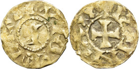 FRANCE / FÉODALES - FRANCE / FEUDAL
Arles (archevêché), Ithier (953-985). Denier ND, Arles.
Dy.1732 ; Argent - 0,78 g - 18 mm - 5 h
TB.