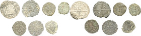 FRANCE / FÉODALES - FRANCE / FEUDAL
Arles (archevêché d’), Eustache de Lévis (1475-1489). Lot de 7 monnaies : demi-carlin, double denier, obole (5) ND...
