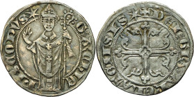 FRANCE / FÉODALES - FRANCE / FEUDAL
Arles (archevêché d’), Gaillard de Saumate (1317-1323). Gros ND, Arles.
Dy.1745-II (cet exemplaire) ; Argent - 2,5...