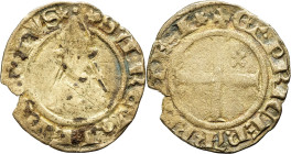 FRANCE / FÉODALES - FRANCE / FEUDAL
Arles (archevêché d’), Étienne de la Garde (1351-1361). Double denier ND, Arles.
Dy.1748 ; Argent - 1,14 g - 21 mm...