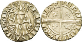 FRANCE / FÉODALES - FRANCE / FEUDAL
Orange (Principauté d’), Raymond V (1340-1393). Demi-carlin ND, Orange.
Dy.2084 - PA.4514 ; Argent - 1,61 g - 21 m...