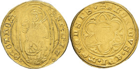FRANCE / FÉODALES - FRANCE / FEUDAL
Metz (évêché de), Robert de Lenoncourt (1551-1555). Florin anonyme au type municipal ND (2e période, 1552-1555), V...