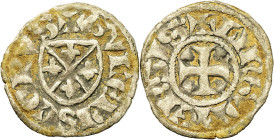 FRANCE / FÉODALES - FRANCE / FEUDAL
Langres (évêché de), Guillaume II de Joinville (1209-1219). Obole ND, Langres.
PA 5849 ; Argent - 0,45 g - 15 mm -...