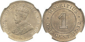 MAURICE (ÎLE) - MAURITIUS
Georges V (1910-1936). Cent 1911, Londres.
KM.12 ; Bronze - 1,80 g - 18 mm - 12 h
C’est le second plus haut grade !
NGC MS 6...