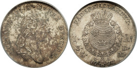 SUÈDE - SWEDEN
Gustave III (1771-1792). 1 riksdaler ou 3 daler sylvermynt 1777 OL, Stockholm.
Delz.14 - Dav.1735 ; Argent - 29,03 g - 41,5 mm - 12 h
P...