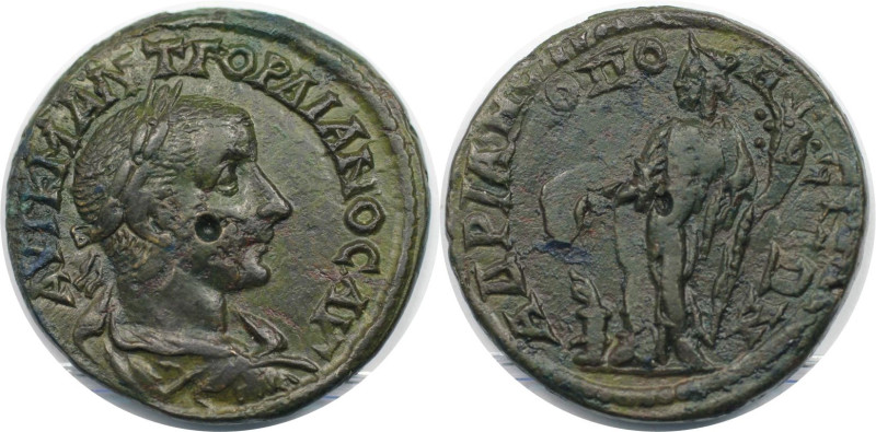 Römische Münzen, MÜNZEN DER RÖMISCHEN KAISERZEIT. Thrakien, Hadrianopolis. Gordi...