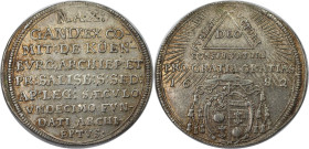 RDR – Habsburg – Österreich, RÖMISCH-DEUTSCHES REICH. 1/4 Taler 1682. Silber. KM 231. Vorzüglich-Stempelglanz
