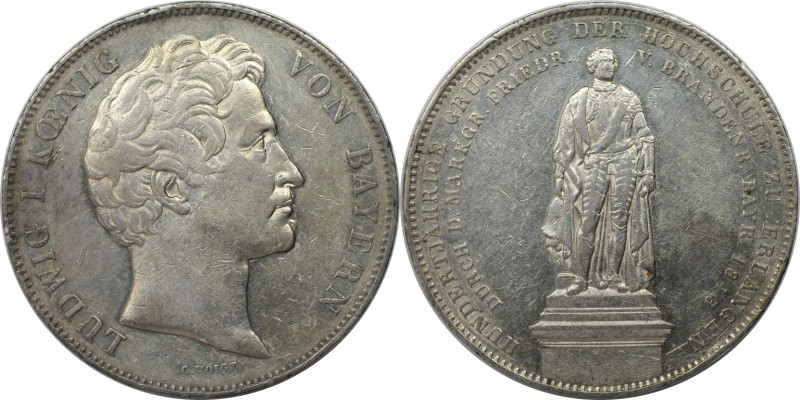Altdeutsche Münzen und Medaillen, BAYERN / BAVARIA. Ludwig I. (1825-1848). Gesch...