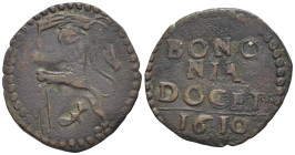 Bologna - Paolo V (1605-1621) - Quattrino 1610 "Bononia Docet" - RARO - Cu - 2,76g
BB+

SPEDIZIONE SOLO IN ITALIA - SHIPPING ONLY IN ITALY