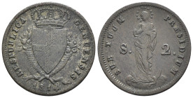 Genova - Repubblica Genovese (1814) - 2 Soldi 1814 - R/ PRESIDIUM - MI - gr. 2,06 - Gigante 4a
BB/SPL

SPEDIZIONE SOLO IN ITALIA - SHIPPING ONLY IN...