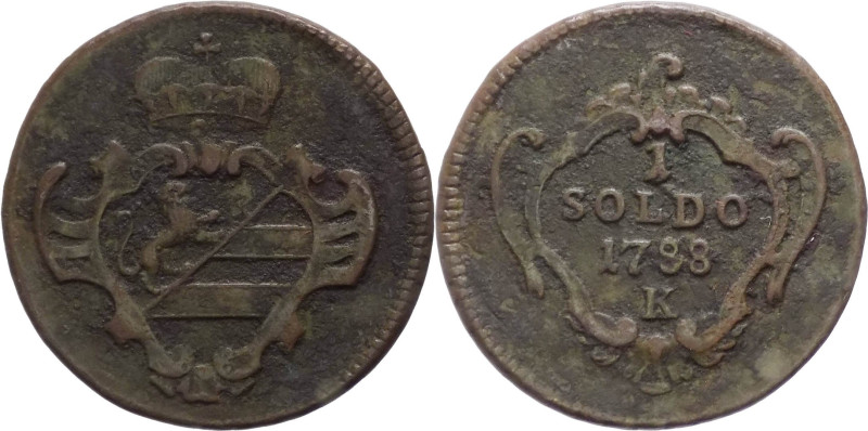 Gorizia - Giuseppe II (1780-1790) 1 Soldo 1788 K - MIR 152
qBB

SPEDIZIONE SO...