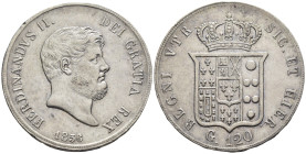 Napoli - Ferdinando II di Borbone (1830-1859) - Piastra da 120 Grana del 6° tipo 1856 - Ag - Gigante 87
BB/SPL

SPEDIZIONE SOLO IN ITALIA - SHIPPIN...