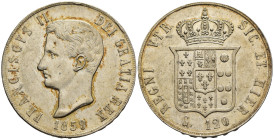 Napoli - Francesco II di Borbone (1859-1860) - Piastra da 120 Grana 1859 - Ag - Gigante 1
SPL/FDC

SPEDIZIONE SOLO IN ITALIA - SHIPPING ONLY IN ITA...