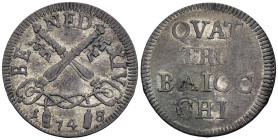 Roma - Benedetto XIV (1740-1758) - Quattro Baiocchi 1748 - Mi - gr. 2,74 
BB

SPEDIZIONE SOLO IN ITALIA - SHIPPING ONLY IN ITALY