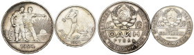 Russia - URSS - Lotto di 2 monete: 1 Poltinnik 1924 Ag Y#89.21 - 1 Rouble 1924 Ag Y#90.1

SPEDIZIONE SOLO IN ITALIA - SHIPPING ONLY IN ITALY