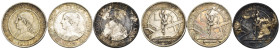 San Marino - Vecchia Monetazione (1864-1938) - Lotto di 3 monete: 5 Lire 1933 Ag Gigante 20 - 5 Lire 1935 Ag Gigante 21 - 5 Lire 1937 Ag Gigante 23
...