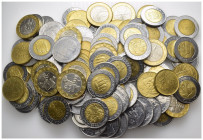 San Marino - Lotto di 108 monete: 15 esemplari da 1000 Lire, 48 esemplari da 500 lire, 20 esemplari da 200 lire, 21 esemplari 100 lire, 4 esemplari da...