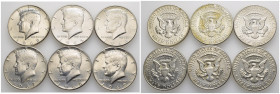 USA - Lotto di 6 monete da 1/2 Dollar dal 1964 al 1969 - Ag

SPEDIZIONE IN TUTTO IL MONDO - WORLDWIDE SHIPPING
