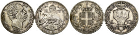 Mondiali - Lotto di 2 monete: San Marino 10 Lire 1933 Ag Gigante 12 - Regno d'Italia 2 Lire 1886 Ag Gigante 30

SPEDIZIONE SOLO IN ITALIA - SHIPPING...