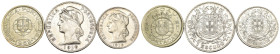 Mondiali - Lotto di 3 monete: Macau 5 Patacas 1952 Ag KM#5 - Portogallo 1 Escudo 1916 Ag KM#564 - Portogallo 50 Centavos 1916 Ag KM#561
FDC

SPEDIZ...