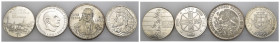 Mondiali - Lotto di 4 monete: Finlandia 10 Markkaa 1971 Ag KM#52 - Spagna 100 Pesetas 1966 Ag KM#797 - Messico 100 Pesos 1977 Ag KM#Pn210 - Portogallo...