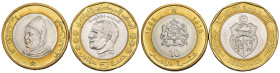 Mondiali - Lotto di 2 monete: Marocco 10 Dirhams 1415 (1995) Y#92 - Tunisia 5 Dinars 1423 (2002) KM#444

SPEDIZIONE IN TUTTO IL MONDO - WORLDWIDE SH...