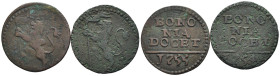 Stato Pontificio - Bologna - Benedetto XIV (1740-1758) - Lotto di 2 monete da 1 Bolognino "Bononia Docet" 1754 e 1755 - Cu

SPEDIZIONE SOLO IN ITALI...