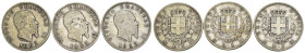 Regno d'Italia - Vittorio Emanuele II (1861-1878) - Lotto di 3 monete da 1 Lira Stemma 1863 Milano Ag Gigante 68

SPEDIZIONE SOLO IN ITALIA - SHIPPI...