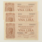 Regno d'Italia - Lotto di 3 banconote da Una Lira 23/11/1944 - consecutive - Gigante BS 5A
SUP-FDS

SPEDIZIONE SOLO IN ITALIA - SHIPPING ONLY IN IT...