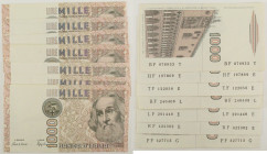 Repubblica Italiana - Lotto di 7 banconote 1000 Lire Marco Polo 1988 - Gigante BI 57F

SPEDIZIONE IN TUTTO IL MONDO - WORLDWIDE SHIPPING