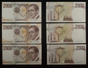 Repubblica Italiana - Lotto di 3 banconote 2000 lire "Marconi" 1990
FDS

SPEDIZIONE IN TUTTO IL MONDO - WORLDWIDE SHIPPING