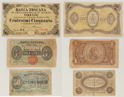 Lotto di 3 banconote della Banca Toscana di Anticipazioni e Sconto Firenze : 1 Lira e 2 pezzi da 50 Centesimi

SPEDIZIONE SOLO IN ITALIA - SHIPPING ...