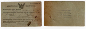 Tessera - Registrazione dell'Immigrato - 1918 - Stati Uniti - Cunnison County, Colorado - Pieghe, fori
BB

SPEDIZIONE SOLO IN ITALIA - SHIPPING ONL...