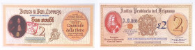 Banco di San Lorenzo - biglietto da 2 Scudi

SPEDIZIONE IN TUTTO IL MONDO - WORLDWIDE SHIPPING