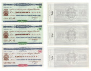 Lotto n.3 Miniassegni - Roma, 1976, Il Banco di Santo Spirito da 100, n.2 150 Lire - Unione del Commercio e del Turismo della Provincia di Frosinone
...