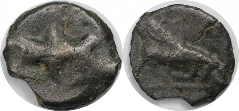 Keltische Münzen. Potin ca. 1. Jhdt. v. Chr., 3.23 g. 17.8 mm. vgl. Dembski, S.6...