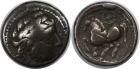 Keltische Münzen, NORICUM. Drachme ca. 1. Jhdt. v. Chr, Silber. 2.4 g. 14.0 mm. Castelin, S.128 №1282. Schön