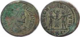 Römische Münzen, MÜNZEN DER RÖMISCHEN KAISERZEIT. Diocletianus 284-305 n. Chr, Antoninianus. Kopf des Kaisers / Kaiser und Jupiter eine Victoria halte...