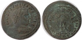 Römische Münzen, MÜNZEN DER RÖMISCHEN KAISERZEIT. Licinius I. (308-324 n. Chr). Follis (Roma) 314 n. Chr., Vs: IMP LICINIVS PF AVG Rs: SOLI INVICTO CO...