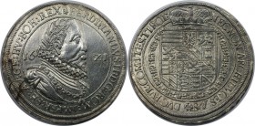 RDR – Habsburg – Österreich, RÖMISCH-DEUTSCHES REICH. Ferdinand II. (1618-1637). Taler 1621, Silber. Dav. A3125. Henkelspur (?), Fast Stempelglanz...