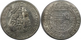 RDR – Habsburg – Österreich, RÖMISCH-DEUTSCHES REICH. Leopold I. (1657-1705). Taler 1698, Silber. Dav. 3245. Fast Vorzüglich, Geglattet feld