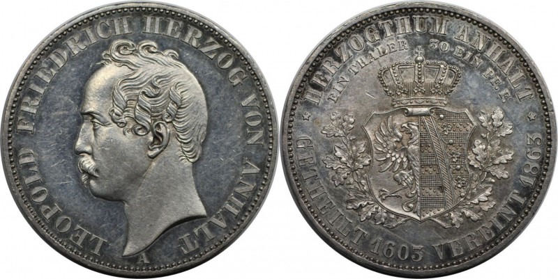 Altdeutsche Münzen und Medaillen, ANHALT - DESSAU. Leopold Friedrich (1817-1871)...