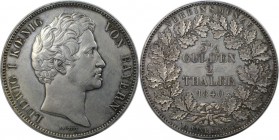 Altdeutsche Münzen und Medaillen, BAYERN / BAVARIA. Ludwig I. (1825-1848). Vereinsdoppeltaler 1840, Silber. Dav. 584, AKS 73, Kahnt 100, Thun 73. Fein...