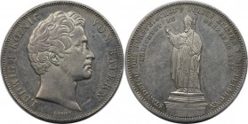 Altdeutsche Münzen und Medaillen, BAYERN / BAVARIA. Ludwig I. (1825-1848). Vereinsdoppeltaler 1847, Julius Echter von Mespelbrunn. Mit Randschrift: * ...