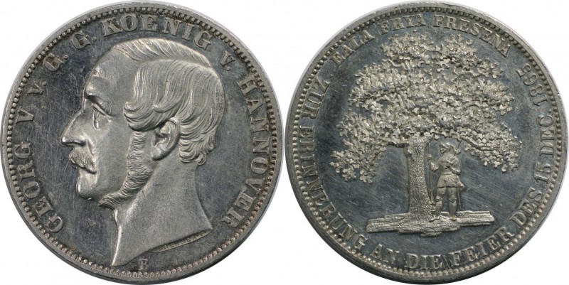Altdeutsche Münzen und Medaillen, BRAUNSCHWEIG - LUNEBURG. Georg V. (1851-1866)....