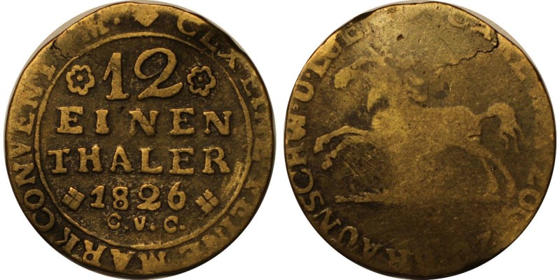 Altdeutsche Münzen und Medaillen, BRAUNSCHWEIG - WOLFENBÜTTEL. Karl (1815-1830)....