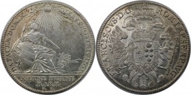 Altdeutsche Münzen und Medaillen, NÜRNBERG, STADT. Franz I. (1745-1765). Taler 1761, Sitzende Noris / Doppeladler. Silber. Schön 52. Sehr schön, Gegla...