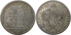 Altdeutsche Münzen und Medaillen, NÜRNBERG, STADT. Taler 1765 SS-GNR, auf den Frieden zu Hubertusburg. Silber. Dav. 2490. Fast Vorzüglich