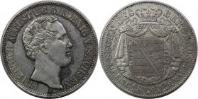 Altdeutsche Münzen und Medaillen, SACHSEN- ALBERTINE. Friedrich August II. (1836-1854). Taler 1842 G, Silber. AKS 99. Fast Vorzüglich